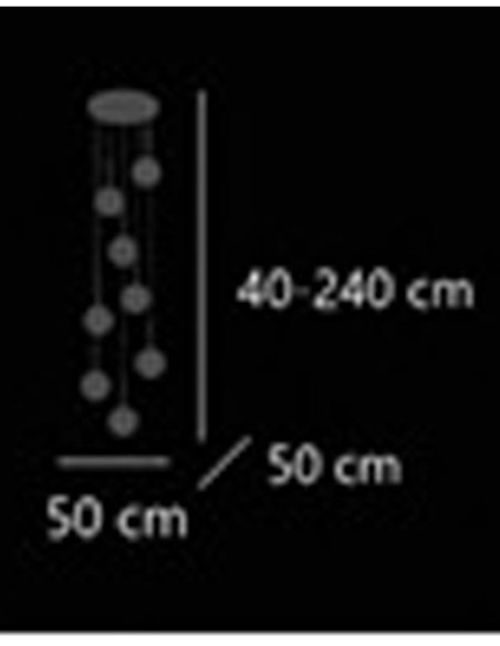 Ofertas Lámpara 8 Luces Suspendidas