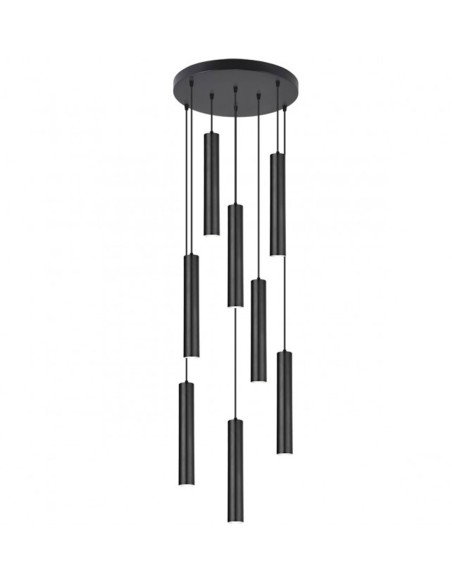 Plafones altos con cilindros para huecos escalera
