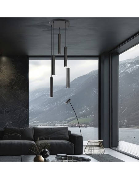 Plafón con Cilindros para Huecos de Escaleras