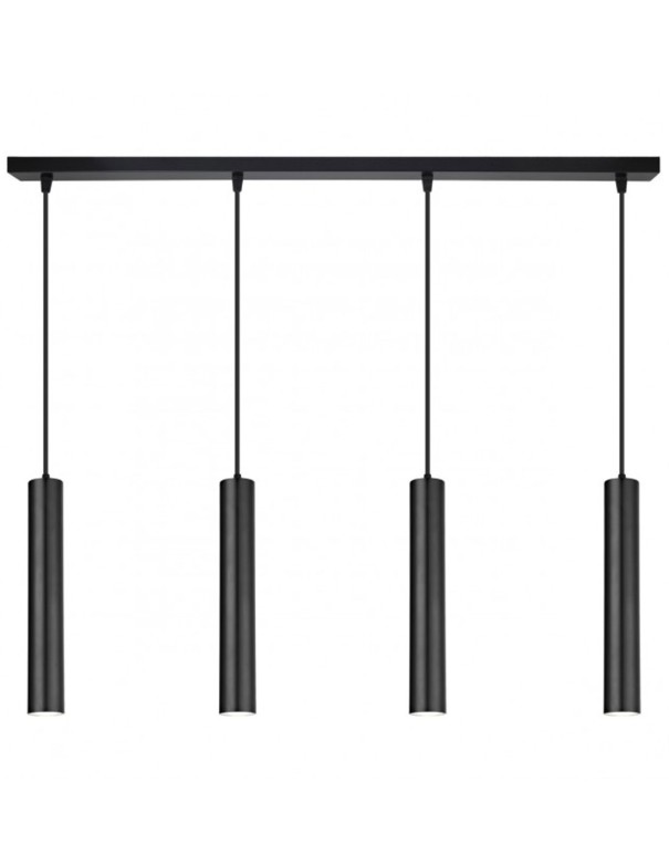 Lámpara alargada con 4 cilindros