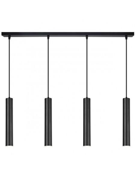 Lámpara alargada con 4 cilindros