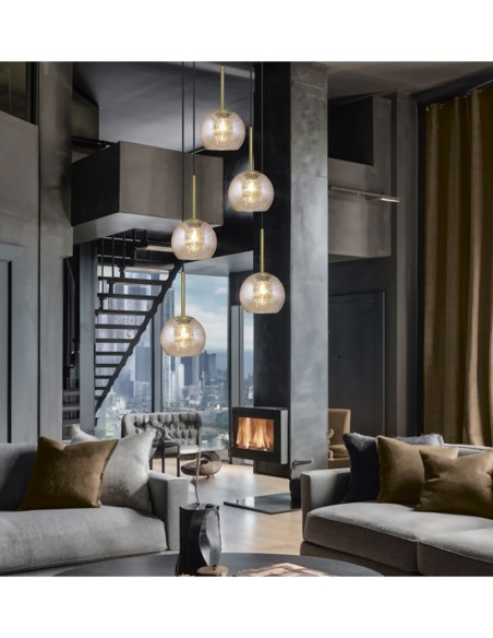 Outlet Lámparas Negro Oro