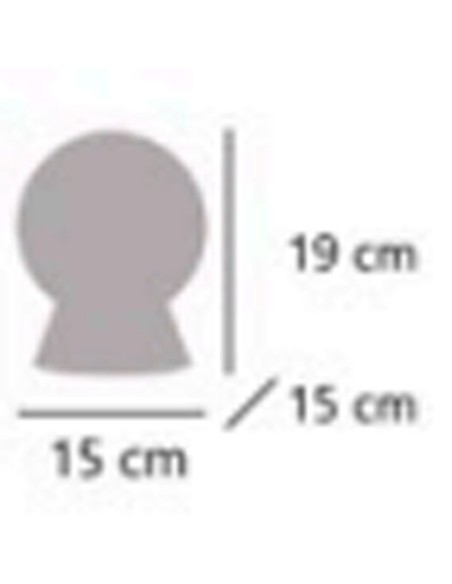 Lámpara Sobremesa Bola Cuero con Interruptor