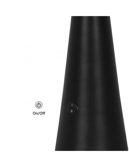 Lámpara de Mesa Negra con Tulipa Oferta