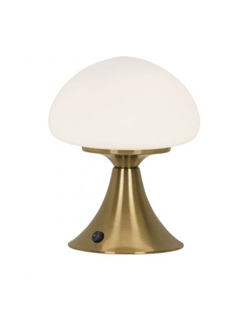 Lámpara sobremesa champiñón dorada