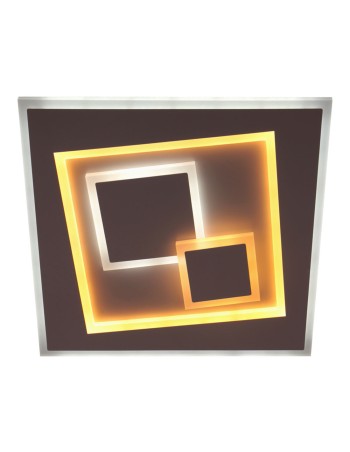 Plafón cuadrado led combinación de tonos