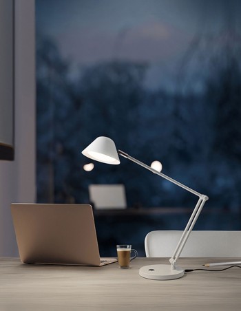 Lámpara flexo blanco Taros