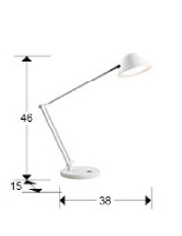 Taros Sobremesa Blanco Flexo Schuller