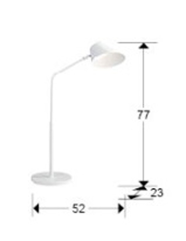 Esino Sobremesa Flexo Blanco Schuller