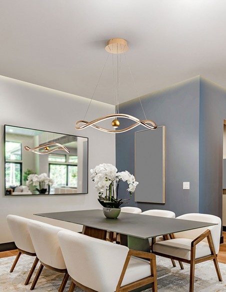 Lámpara de techo Romina Oro Brillo de Schuller