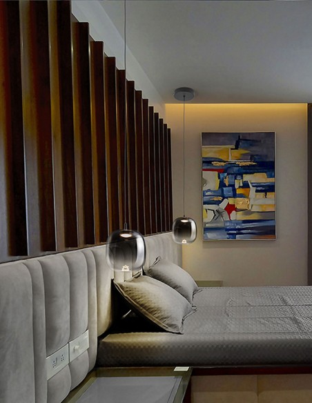 Lámpara cristal smoke Onice