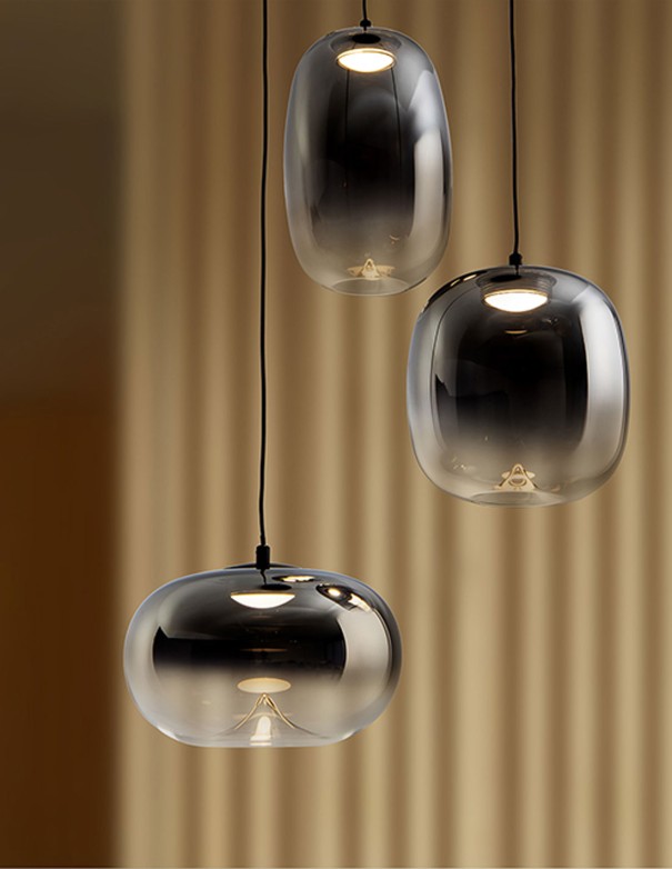 Onice Lámpara 3 Luces Smoke Schuller