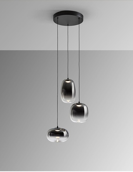 Lámpara Onice 3 alturas Schuller