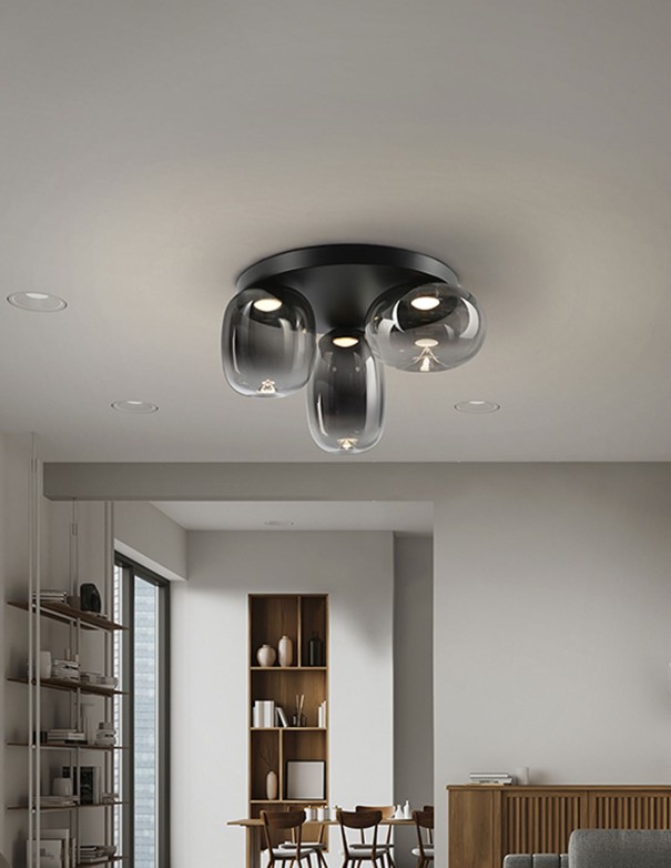 Comprar Plafón Onice Negro Smoke