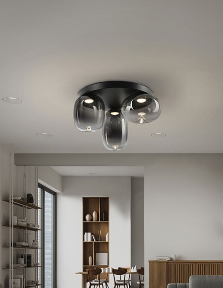 Comprar Plafón Onice Negro Smoke