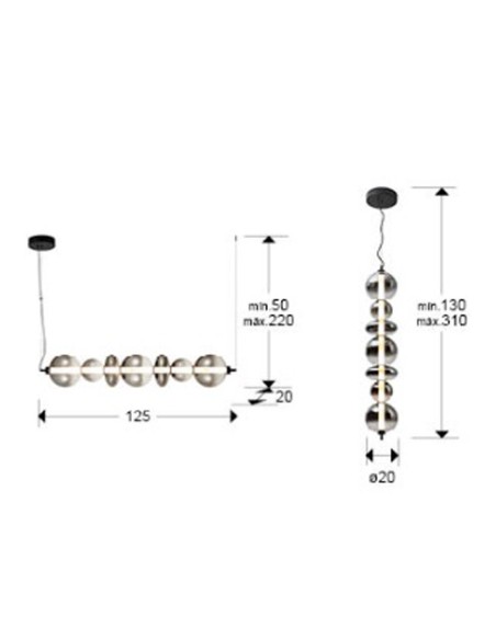 Gladis Luminaria Multi Posición Negra Schuller