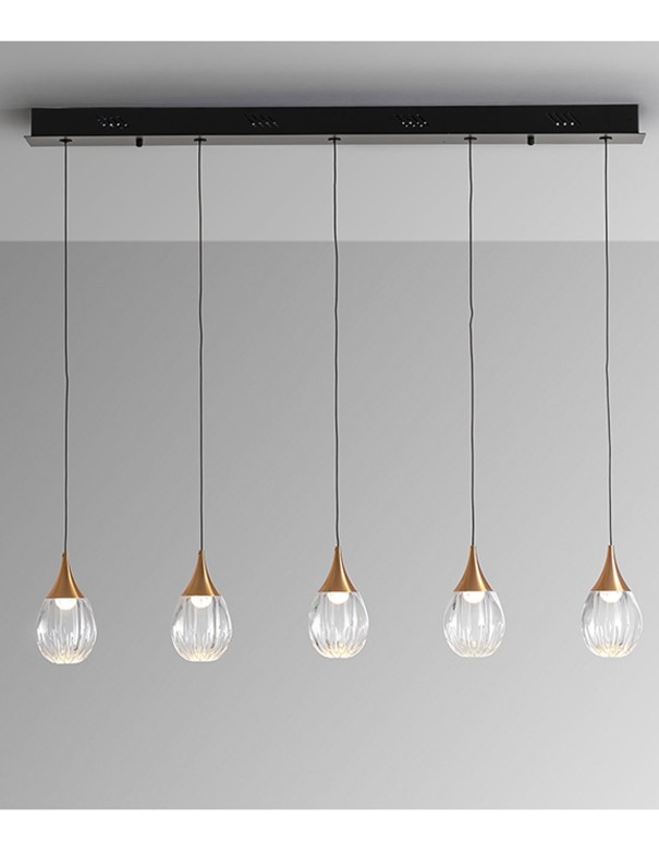 Lámpara Corina lineal 5 luces