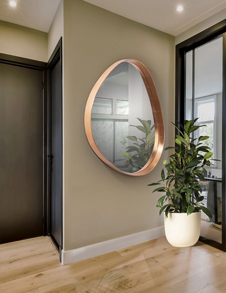 Espejo grande oro rosa