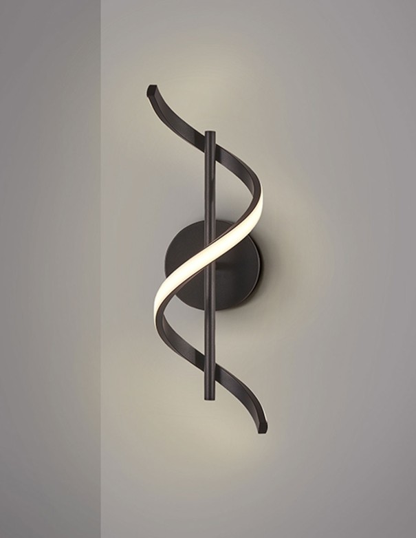 Aplique led Boa negro Schuller