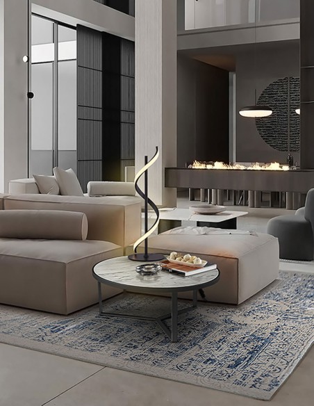 Lámpara sobremesa Boa negro