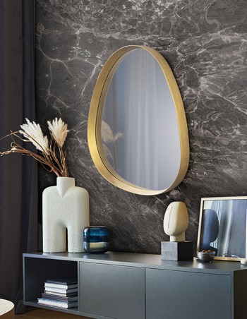 Espejo dorado pequeño Julie