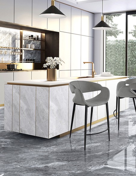 Taburete Giro gris claro