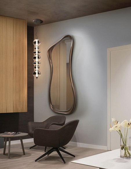 Espejo Gina bronce oscuro barato