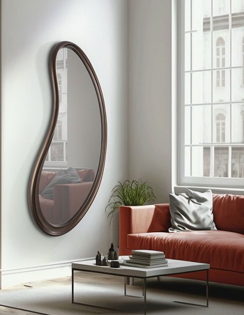 Espejo Brigitte bronce oscuro