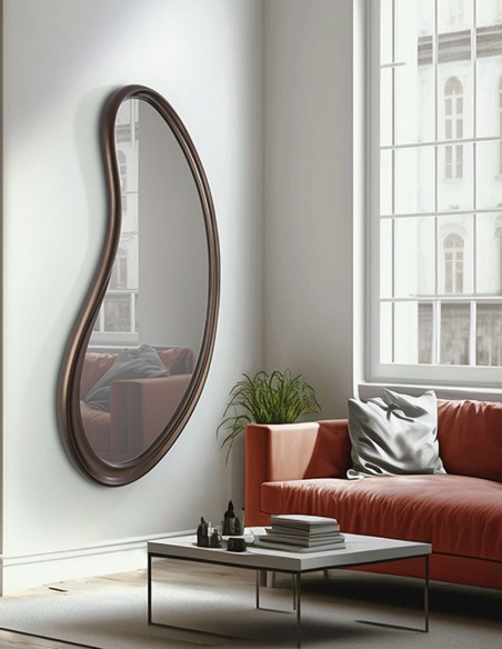 Espejo Brigitte bronce oscuro