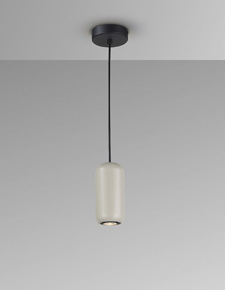 Nimes Lámpara Negro Gris Schuller