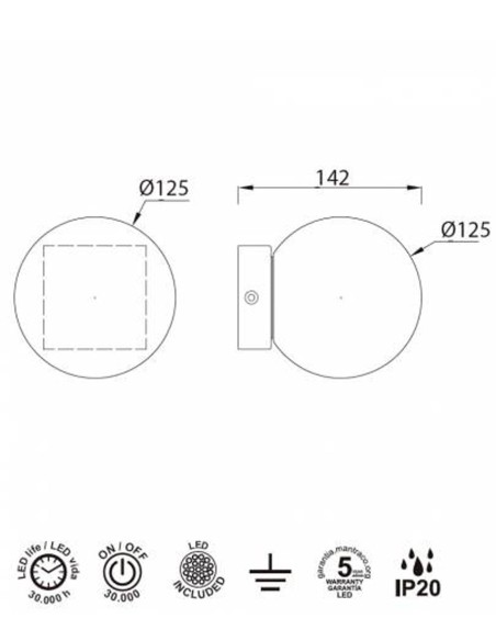 Aplique Plafón Puebla Mantra Oro