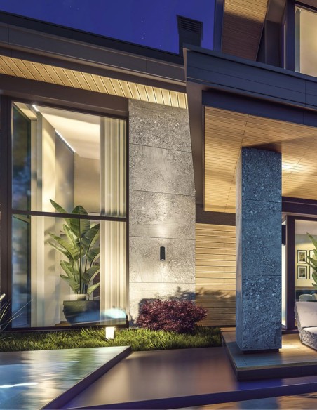 Pere Aplique Exterior Gris Mantra