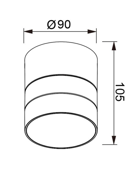 Aplique Foco Saler Basculante Blanco para Exterior