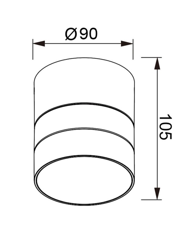 Saler Aplique Plafón Marrón Oxido