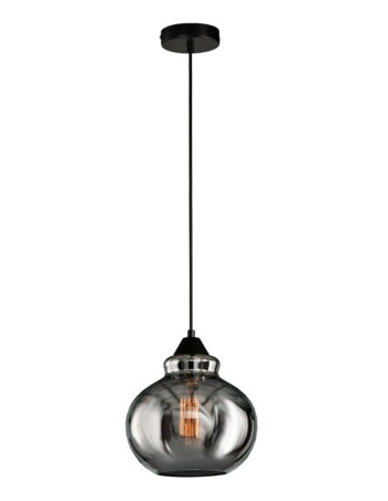 Lámpara colgante cristal fumé