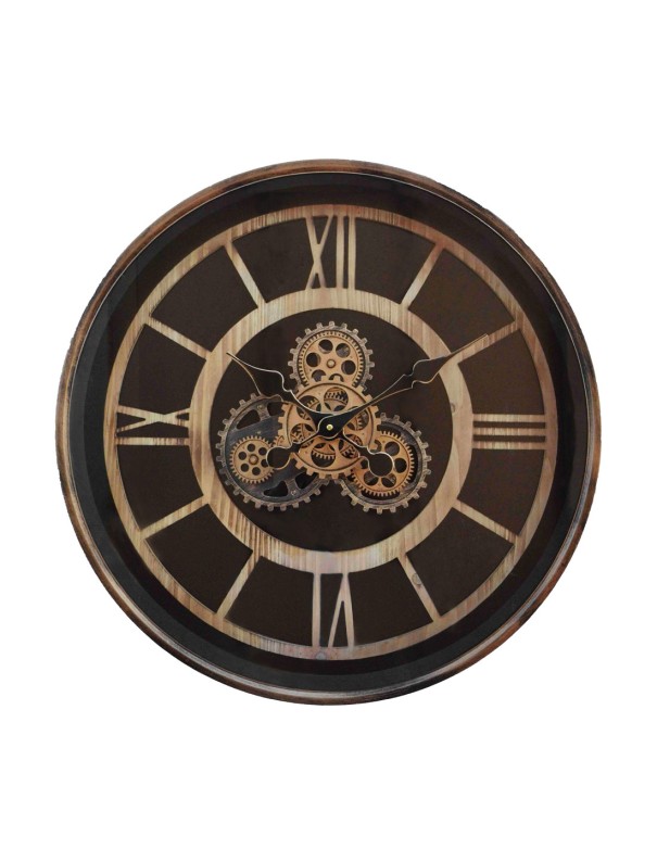 Reloj engranajes vistos móviles.