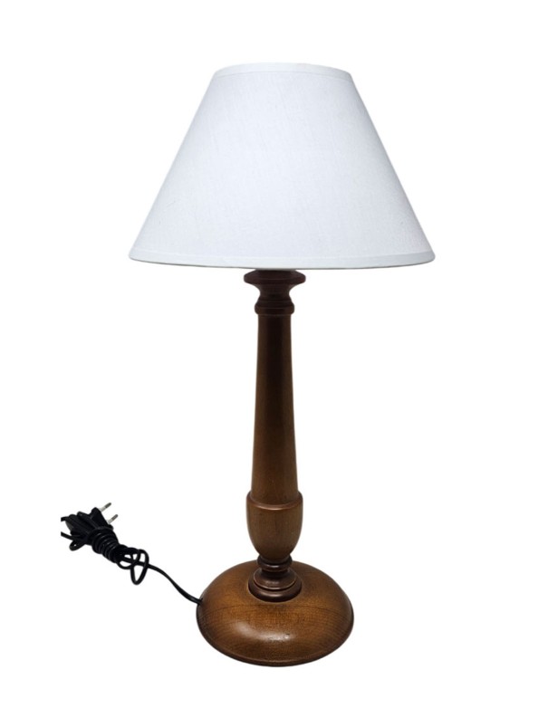 Lámpara Sobremesa Madera Alta Miel