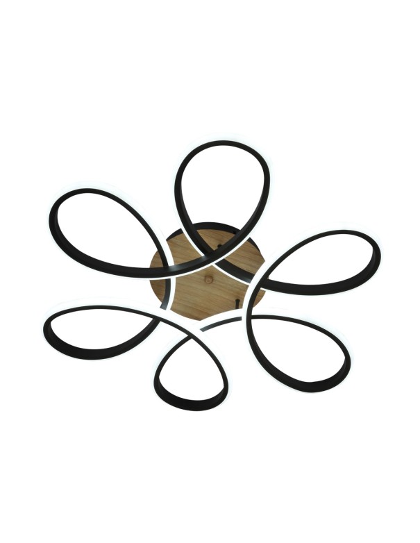 Plafón de Techo con 130w Led Negro...