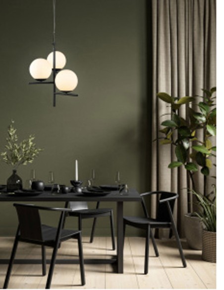 Lámpara con 3 Bolas