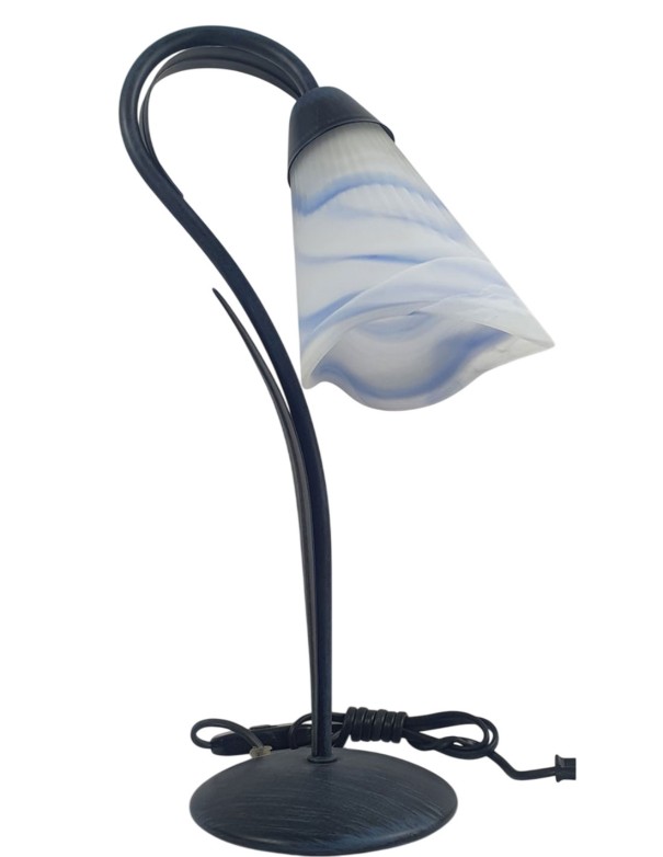 Lámparas Sobremesa Forja Patinado Azul