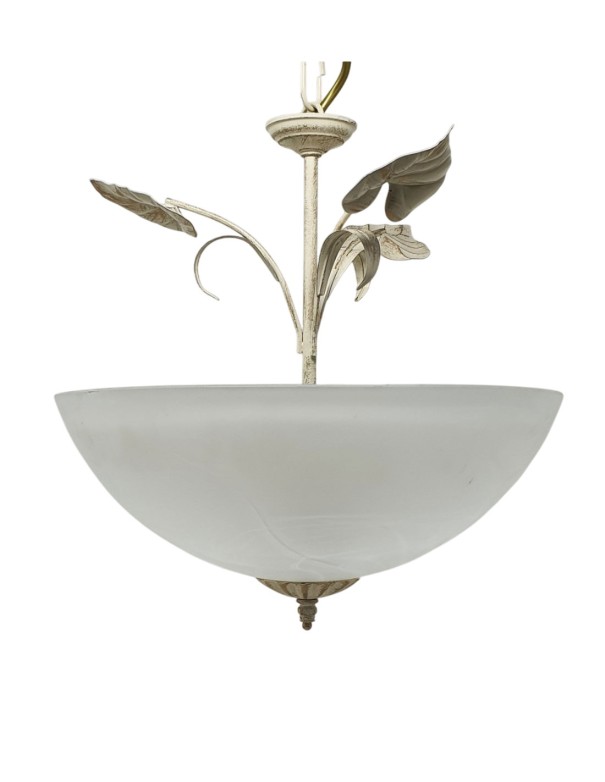 Lámpara de Forja Cuerpo Crema Oro