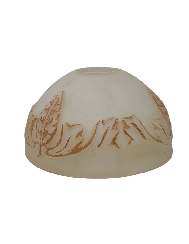 Tulipa de Cristal Media Bola Grabada