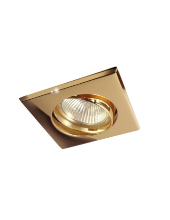 Foco de Empotrar Cuadrado Oro