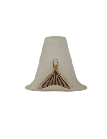 Tulipas de Cristal Blanco Oro