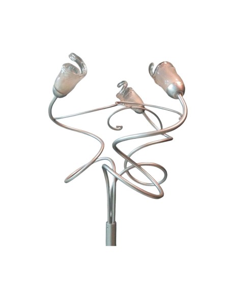 Lámpara de Pie 3 Brazos Espiral