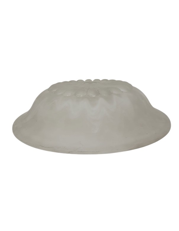 Plato de Cristal Blanco Mármol 35 CM