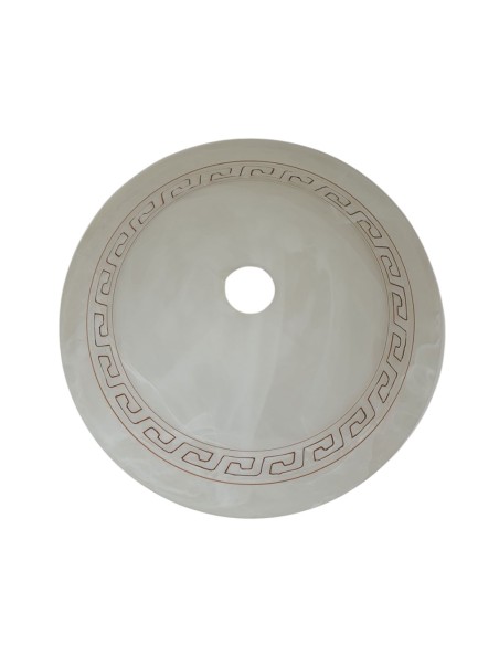 Plato para Lámpara de Techo Blanca Greca Griega