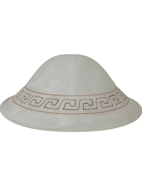 Plato para Lámpara de Techo Blanca Greca Griega