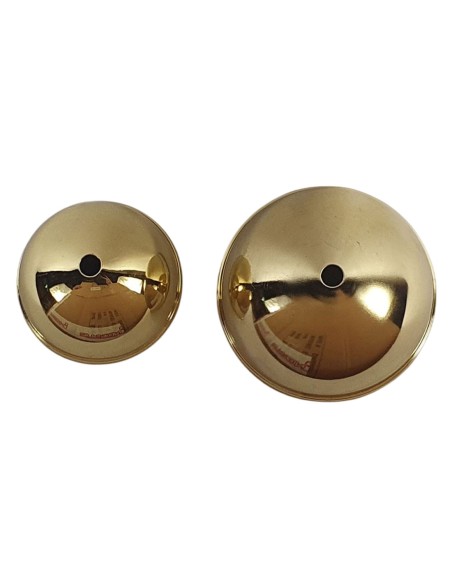 Florón Metal Oro Media Bola para Lámpara