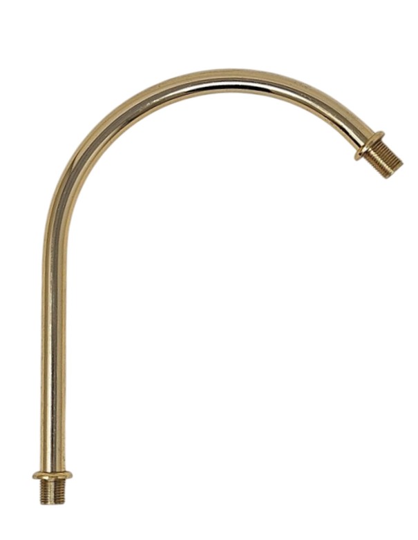 Brazo Metal Curvado Dorado Para Lámparas